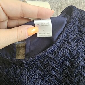 Lily Bleu Midnight Blue Lace Dress